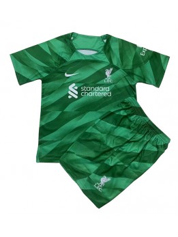 Liverpool Torwart Ausweichtrikot für Kinder 2023-24 Kurzarm (+ Kurze Hosen)